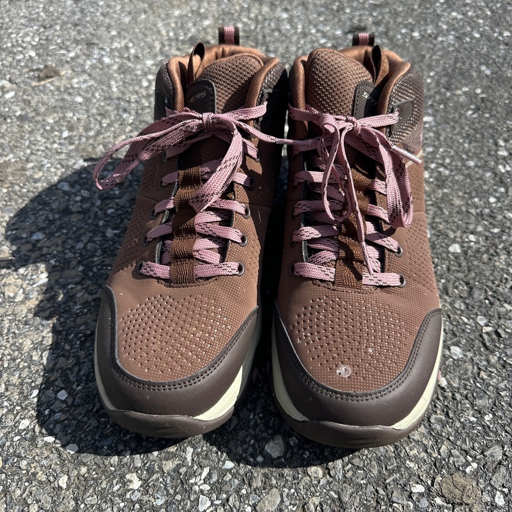 Skechers - Womens:Trego - Trail Kismet Hiking Boots, Color Brown/Multi